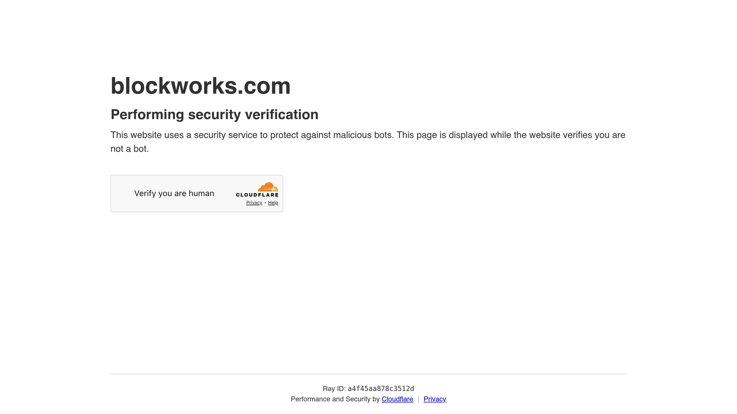 Blockworks demo