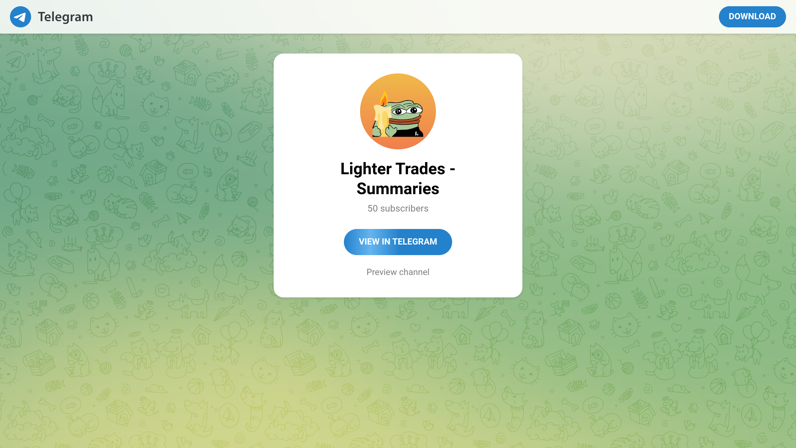 Lighter Trades - Summaries demo