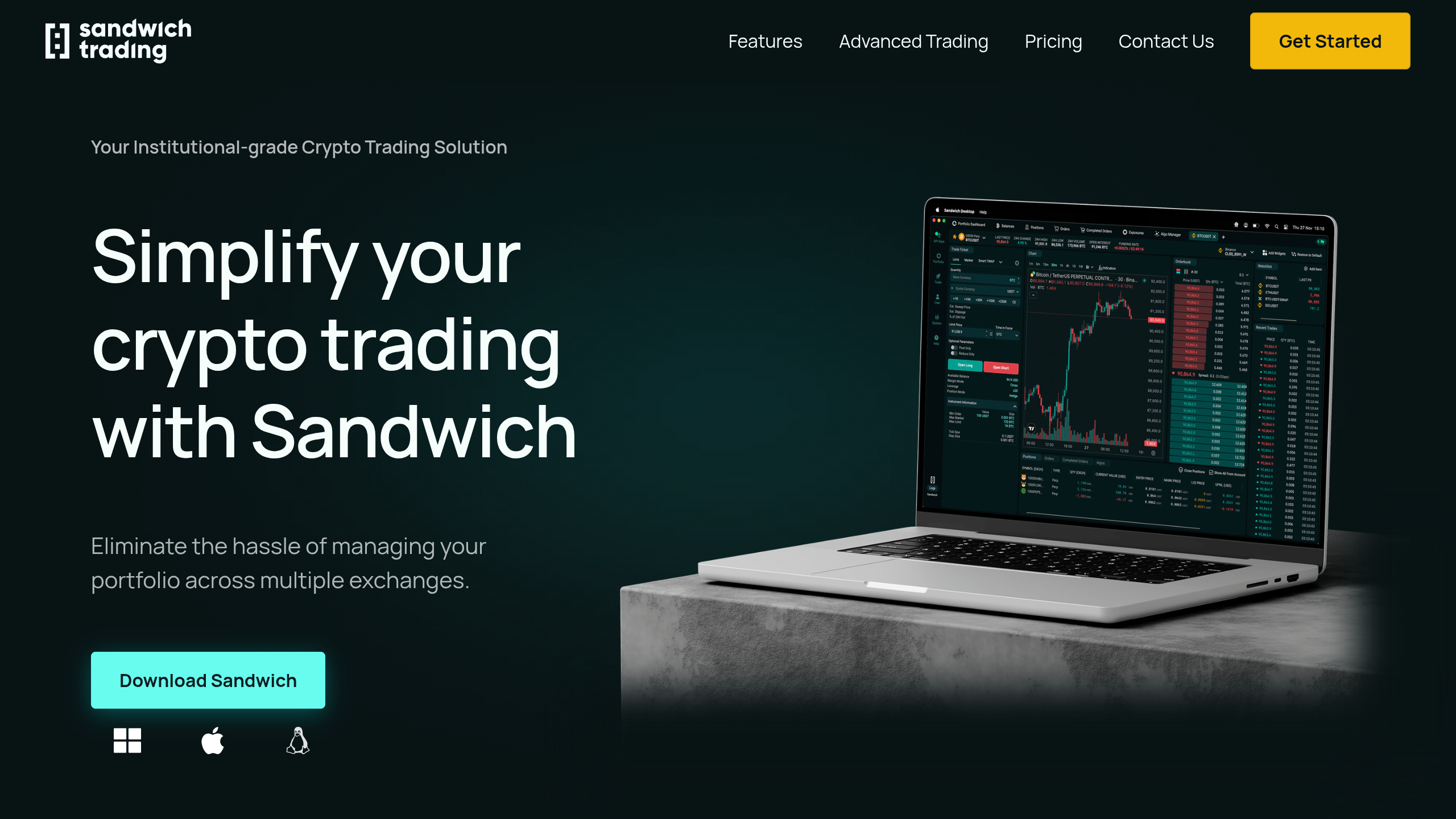 Sandwich Trading demo